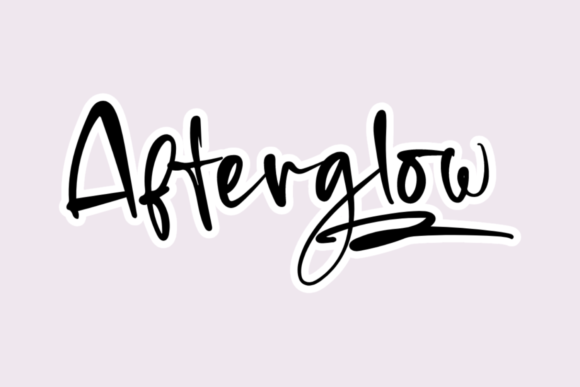 Afterglow: A Delicate Handwritten Font for Crafters