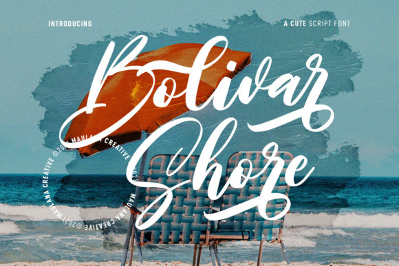 Bolivar Shore: A Charming Script Font for Editorial Design