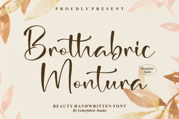 Brothabric Montura: A Stylish Script Font for Creative Campaigns