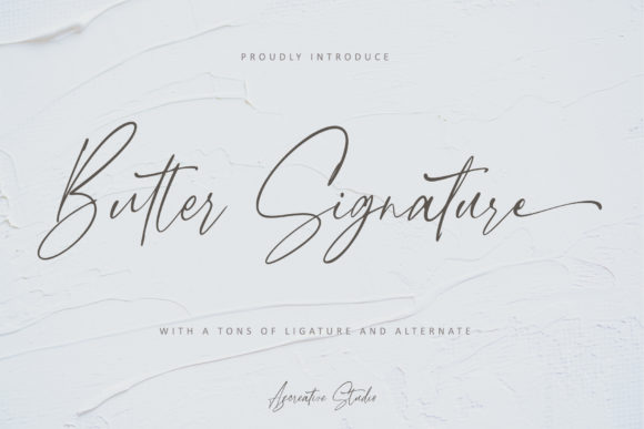 Butter Signature: A Handwritten Font for Elegant Web Design