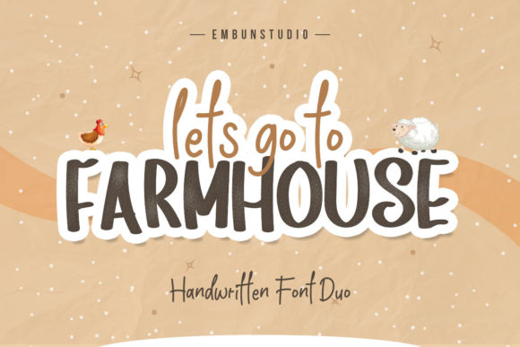Charming Go to Farmhouse Font for Handmade Creations