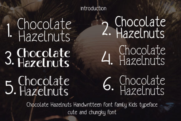 Chocolate Hazelnuts: A Charming Handwritten Font for Editorial Design