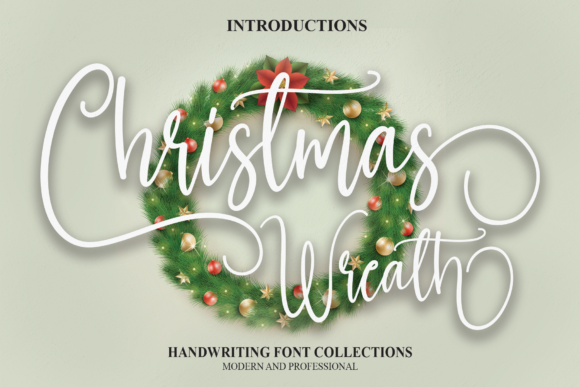 Christmas Wreath: A Charming Font for Editorial Design
