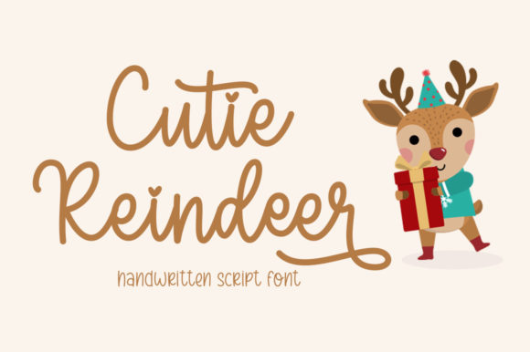 Cutie Reindeer: A Charming Handwritten Font for Creative Campaigns