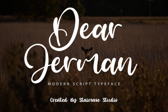 Dear Jerman: A Modern Script Font for Web Design
