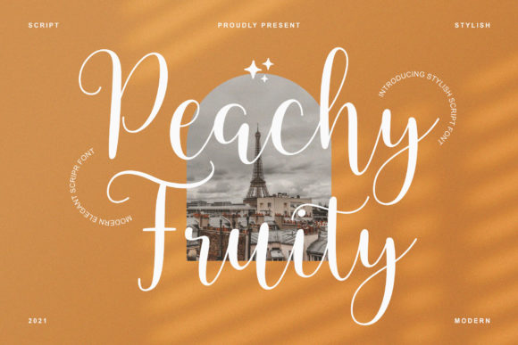 Discover Peachy Fruity: A Modern Script Font for Web Design