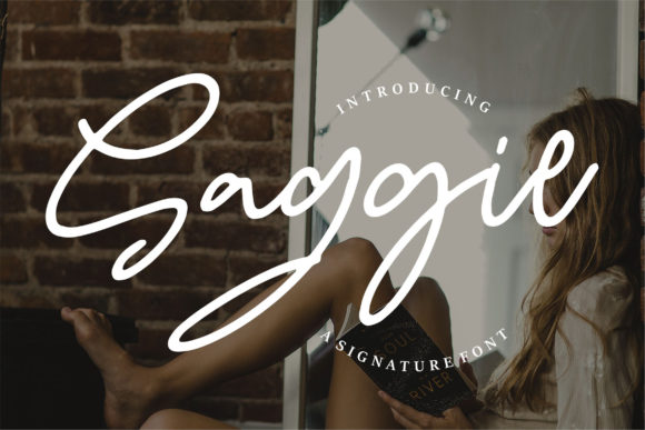 Discover Saggie: A Modern Handwritten Font for Elegant Publishing