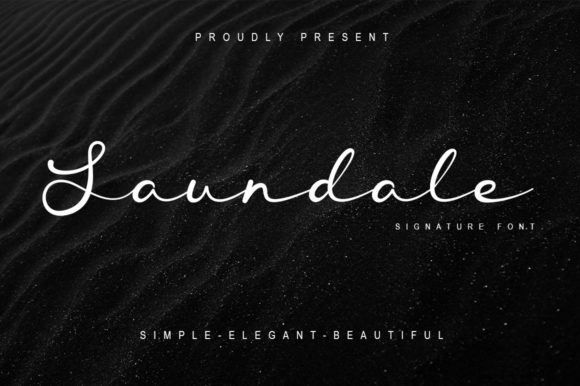 Discover Saundale: A Luxurious Handwritten Font for Designers