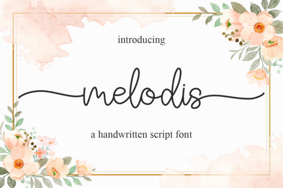 Discover the Elegance of Melodis: A Vintage-Styled Script Font
