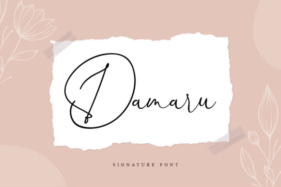 Elevate Your Craft with Damaru: A Delicate Signature Font