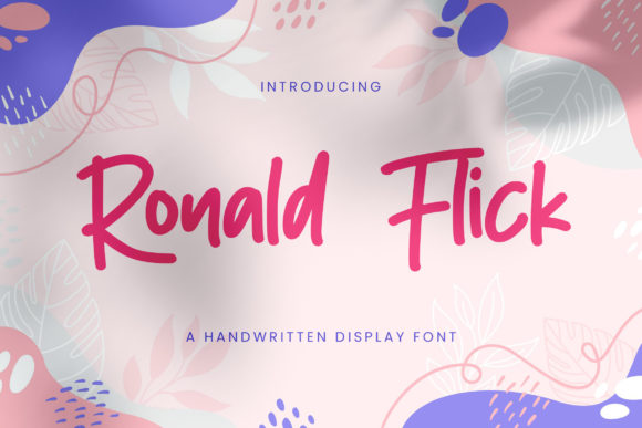 Elevate Your Craft with Ronald Flick: A Delicate Handwritten Font