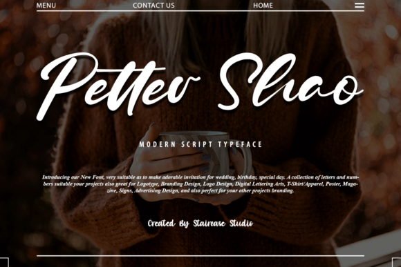 Enhance Your Brand with Petter Shao: A Modern Script Typeface
