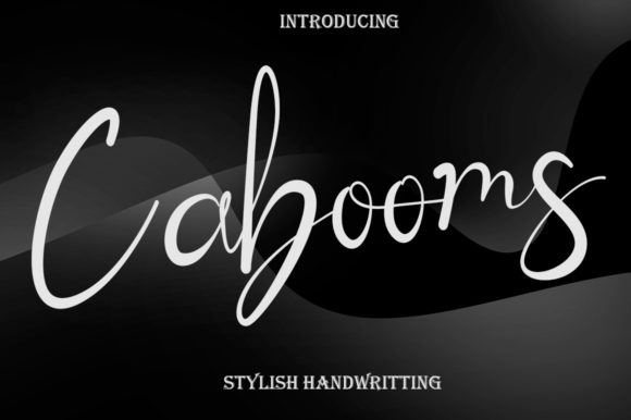 Enhance Your Campaigns with Cabooms, the Elegant Handwritten Font