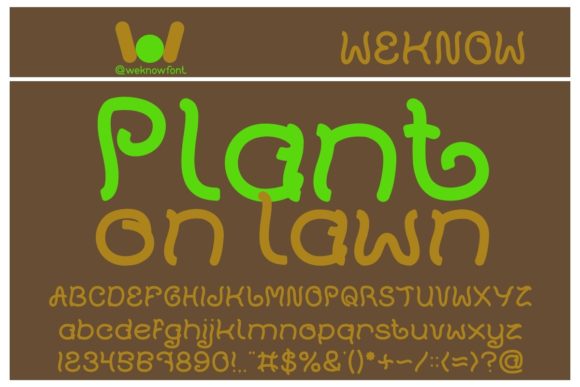 Enhance Your Web Design with Plant on Lawn Font