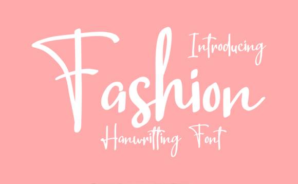 Fashion: A Charming Handwritten Font for Web Design