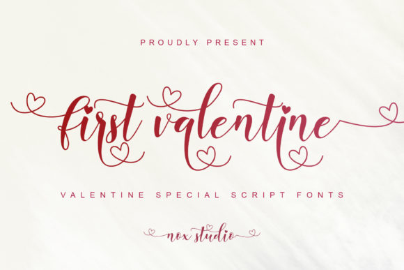 First Valentine: A Romantic Script Font for Branding