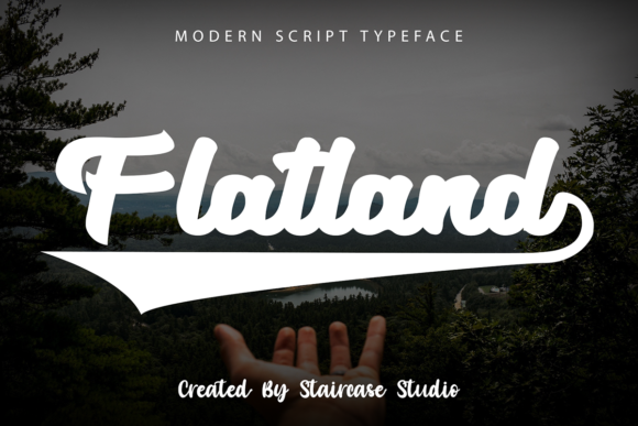 Flatland: A Bold Handwritten Font for Creative Crafters
