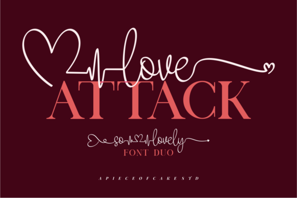 Love Attack: A Stylish Handwritten Duo Font for Creative Projects