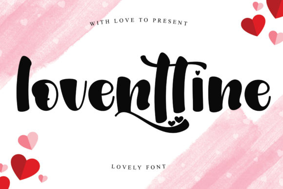 Loventtine: A Romantic Handwritten Font for Creative Projects