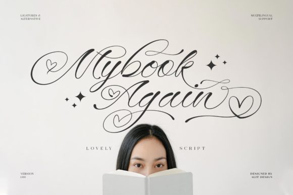 Mybook Again: A Chic and Elegant Script Font for Branding