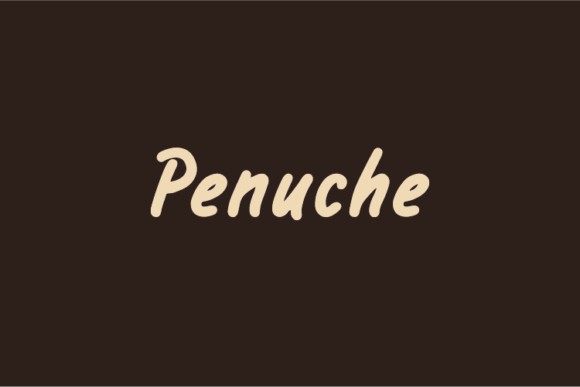 Penuche: A Handwritten Font for Editorial Elegance