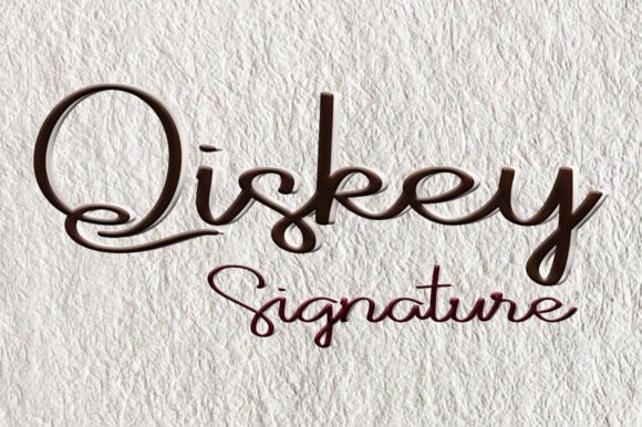 Qiskey: A Handwritten Font for Editorial Charm