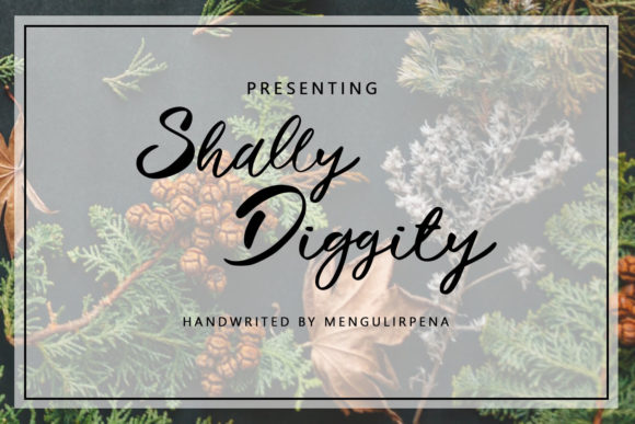 Shally Diggity: A Bold Script for Creative Projects