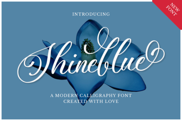 Shineblue: A Luxurious Handwritten Font for Elegant Branding