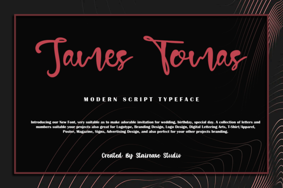 Transform Your Brand with James Tomas Font