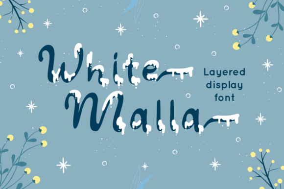 Transform Your Brand with the Elegant White Malla Font
