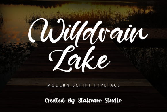 Willdrain Lake: A Modern Script Font for Polished Branding